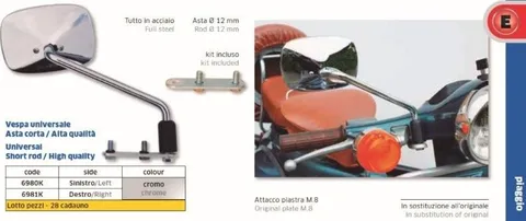 Espejo Vespa universal izq - FAR6980K