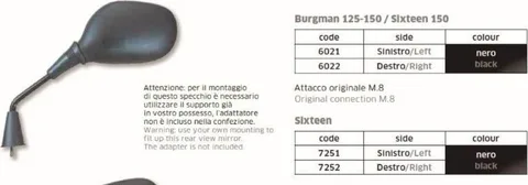 Espejo Sixteen DCH
