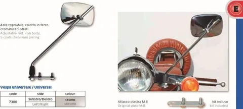 Espejo Vespa universal