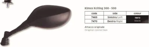 Espejo Kymco Xciting 300-500 (precio pareja)
