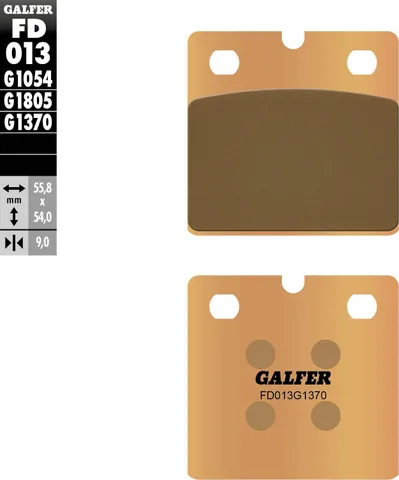 Pastillas Galfer FD013G1370 sinter street