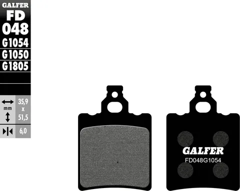 Pastillas Galfer FD048G1054 semi metal