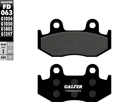 Pastillas Galfer FD063G1054 semi metal