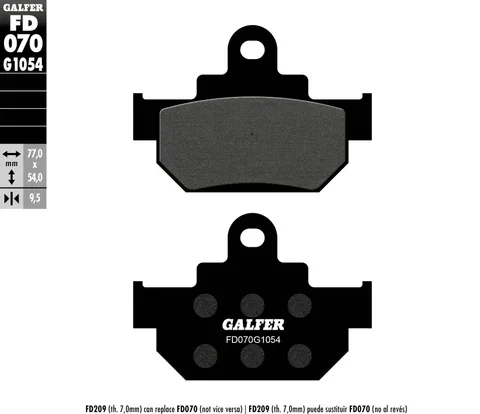 Pastillas Galfer FD070G1054 semi metal