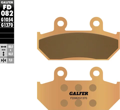Pastillas Galfer FD082G1370 Sinter Street