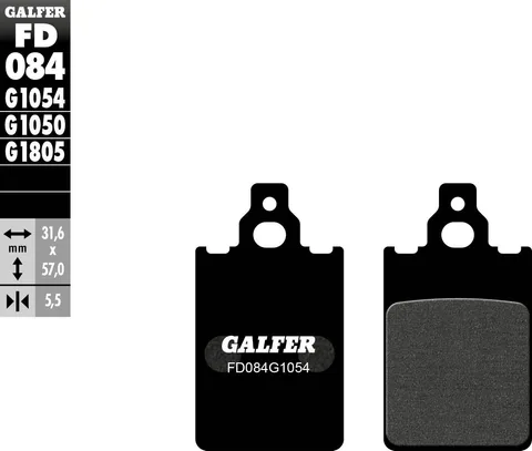 Pastillas Galfer FD084G1054 Semi Metal