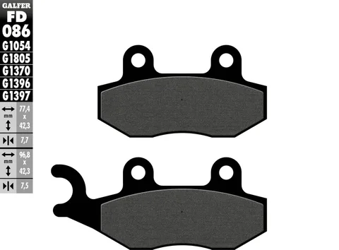 Pastillas Galfer FD086G1054 Semi Metal