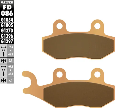 Pastillas Galfer FD086G1396 Sinter Offroad
