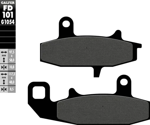 Pastillas Galfer FD101G1054 Semi Metal