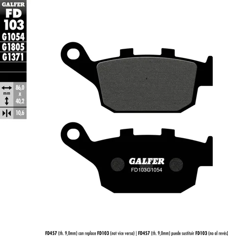 Pastillas Galfer FD103G1054 Semi Metal