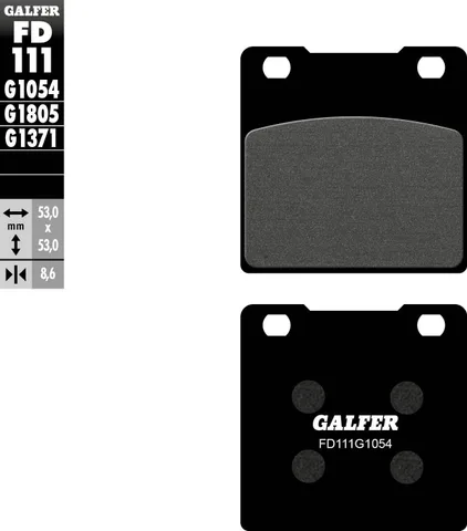 Pastillas Galfer FD111G1054 Semi Metal