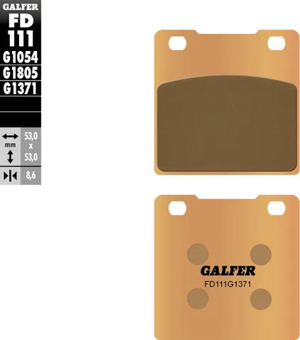 Pastillas Galfer FD111G1371 Sinter Street