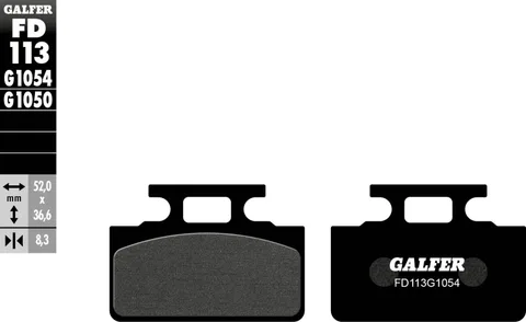 Pastillas Galfer FD113G1054 Semi Metal