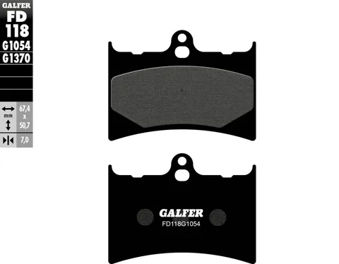 Pastillas Galfer FD118G1054 Semi Metal