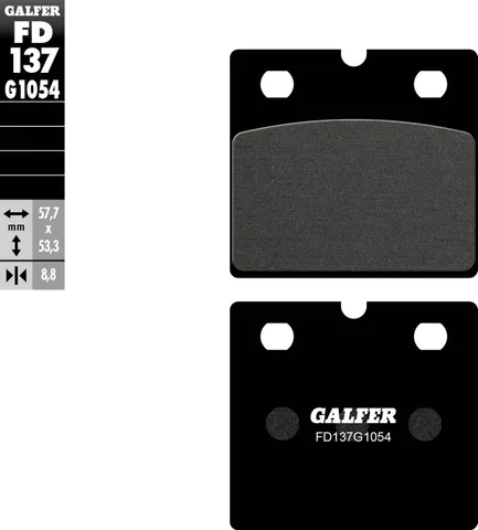 Pastillas Galfer FD137G1054 semi metal