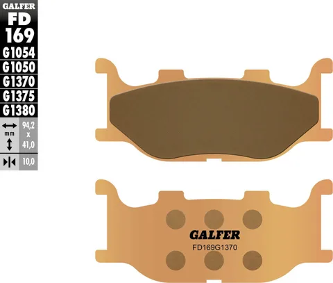 Pastillas Galfer FD169G1370 Sinter Street