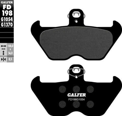Pastillas Galfer FD198G1054 Semi metal