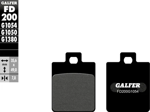 Pastillas Galfer FD200G1054 Semi Metal