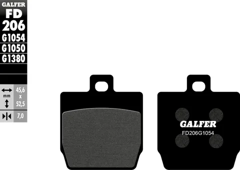 Pastillas Galfer FD206G1054 Semi Metal