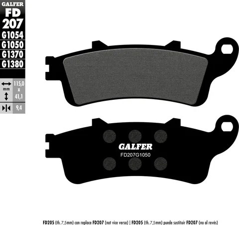 Pastillas Galfer FD207G1050 Scooter