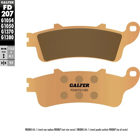 Pastillas Galfer FD207G1380 Scooter