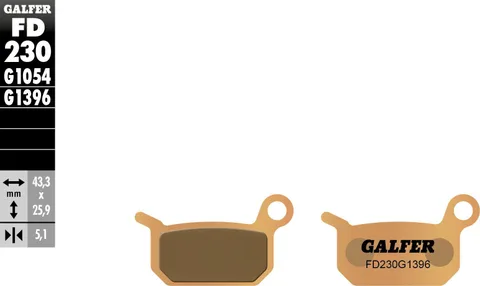 Pastillas Galfer FD230G1396 Sinter Offroad