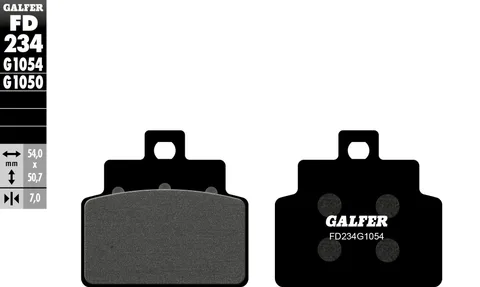Pastillas Galfer FD234G1054 Semi Metal