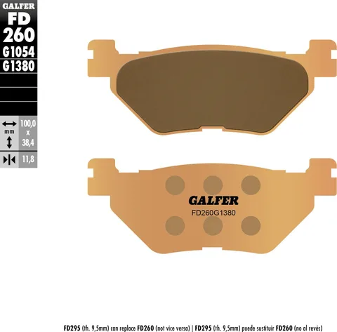 Pastillas Galfer FD260G1380 Scooter