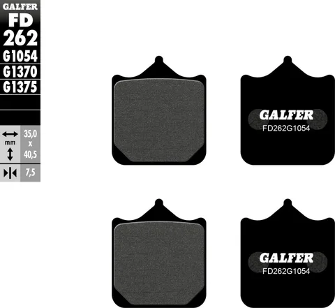 Pastillas Galfer FD262G1054 Semi Metal