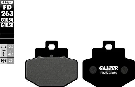 Pastillas Galfer FD263G1054 Semi Metal