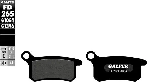 Pastillas Galfer FD265G1054 Semi Metal