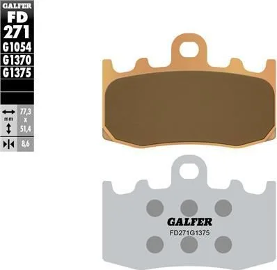 Pastillas Galfer FD271G1375 Sinter Sport