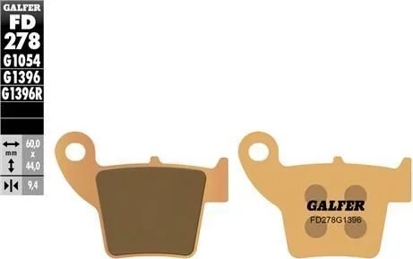 Pastillas Galfer FD278G1396 sinter offroad