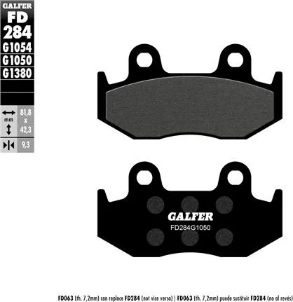 Pastillas Galfer FD284G1050 scooter