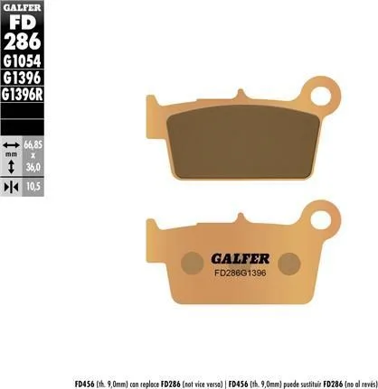 Pastillas Galfer FD286G1396 sinter offroad