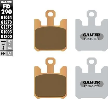 Pastillas Galfer FD290G1375 sinter sport