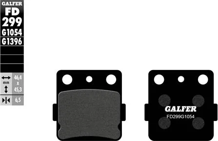 Pastillas Galfer FD299G1054 semi metal