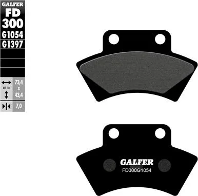 Pastillas Galfer FD300G1054 semi metal