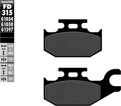 Pastillas Galfer FD315G1054 semi metal