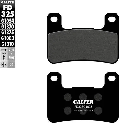 Pastillas Galfer FD325G1054 semi metal