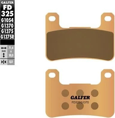 Pastillas Galfer FD325G1370 sinter street