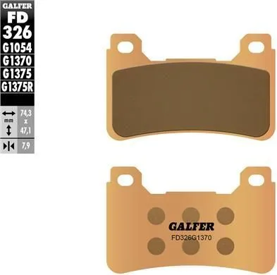 Pastillas Galfer FD326G1370 sinter street