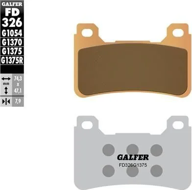 Pastillas Galfer FD326G1375 sinter sport