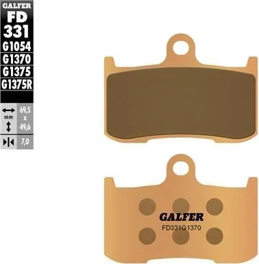 Pastillas Galfer FD331G1370 sinter street