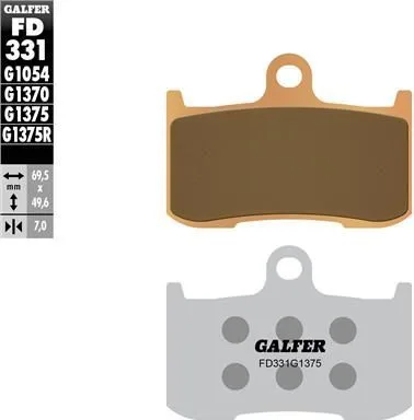 Pastillas Galfer FD331G1375 sinter sport