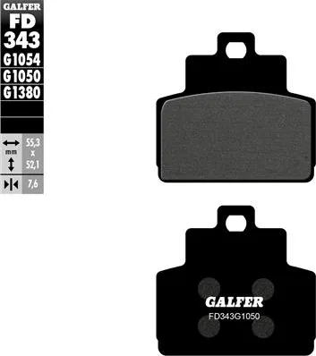 Pastillas Galfer FD343G1054 Semi Metal