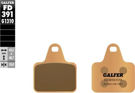 Pastillas Galfer FD391G1310 Sinter Racing