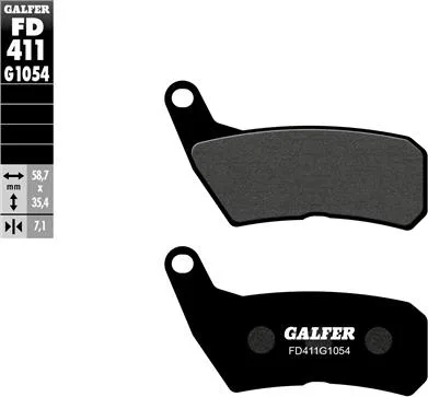 Pastillas Galfer FD411G1054 Semi Metal