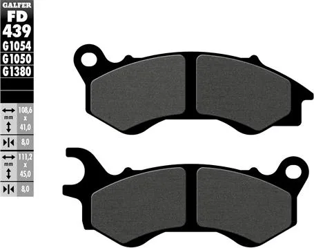 Pastillas Galfer FD439G1054 Semi Metal