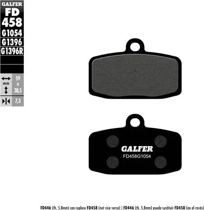 Pastillas Galfer FD458G1054 Semi Metal